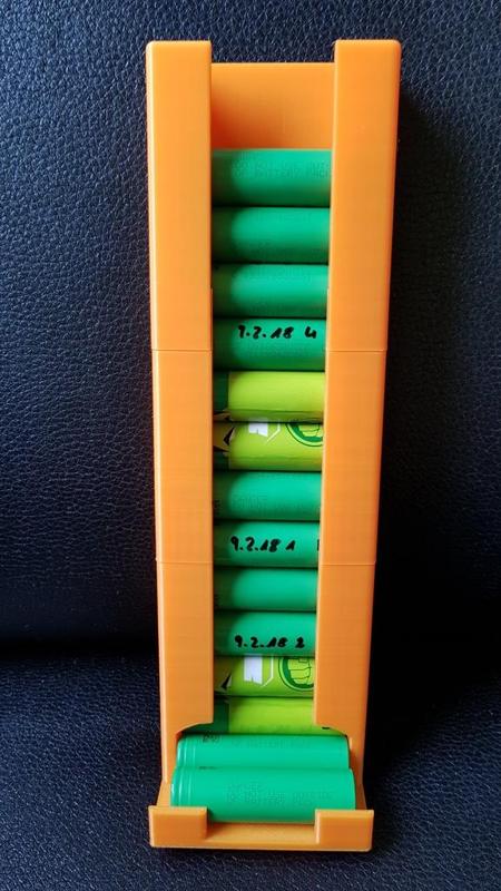 18650er modulare Akkurutsche / Dispender