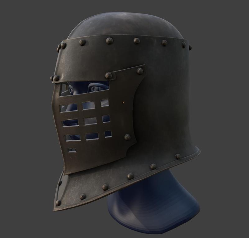 Black Iron Helmet