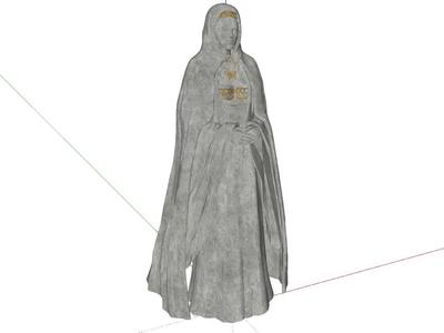 圣母雕塑模型 Model of the Virgin sculpture