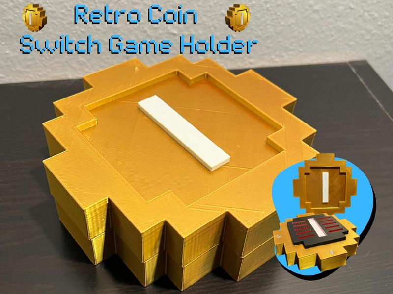 Retro Coin Switch Game Holder