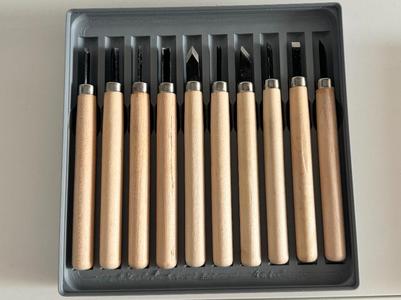 Gridfinity knife tray