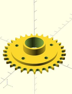 Sprocket Generator V2 - OpenSCAD