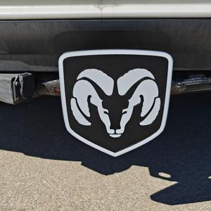 Dodge Ram Giant Awesome Tow Hitch Cover - HUGE - Designed for 2 Inch Tow Hitch Receivers