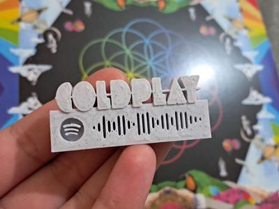Coldplay Logo Spotify Code