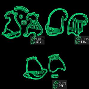 KIT CORTADORES TROLLS - PERSONAGENS - 5cm