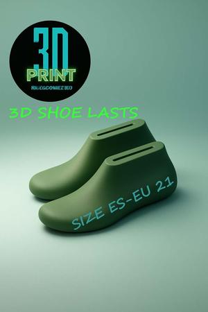 "EU 21 Shoe Lasts for Digital Projects | 3D Shoe Base".