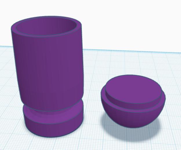 Nuclear bomb parcheesi dice cup