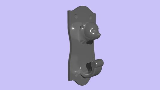 Teddy bear coat rack