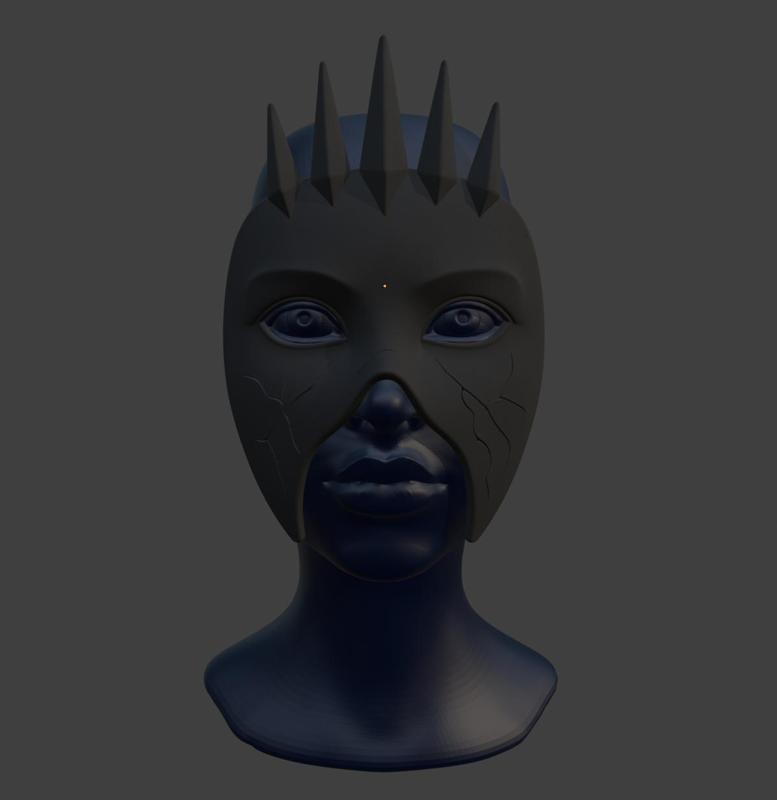 Spiked Mourner’s Eye Mask