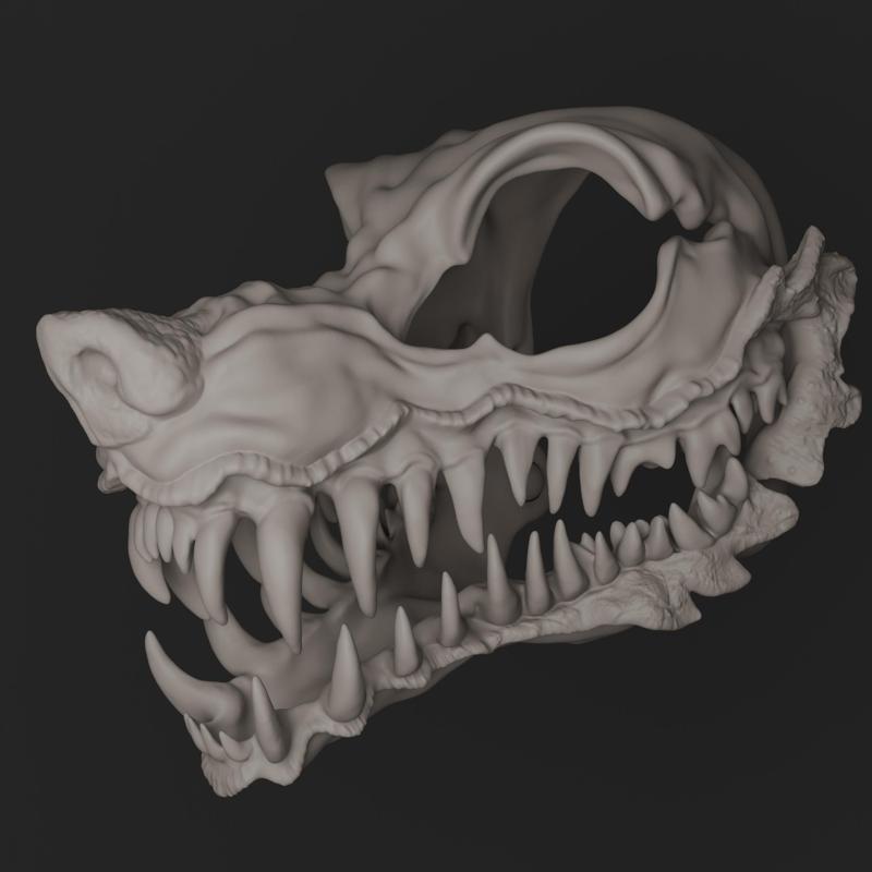 Furry head base: Razer wolf mask