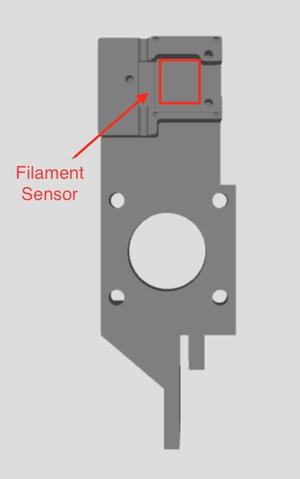 CR10 S4 direct Extruder with Original Filament Sensor holder