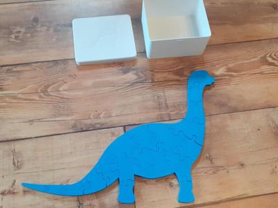 Apatosaurus 2D puzzle + box