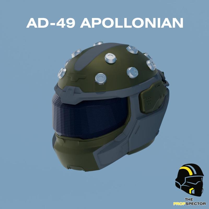 HELLDIVERS 2 AD-49 APOLLONIAN HELMET REPLICA (PRINT READY)
