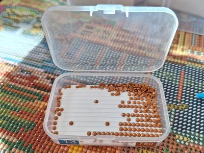 Diamond painting tray for 75x50mm box