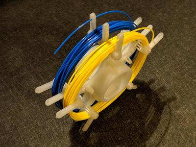 Two-Slot Unlockable Loose Filament Spool