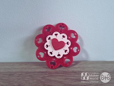 Fidget Spinner - Heart Lace