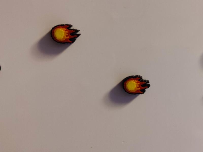 Mario Bowser Fireball Fridge Magnet