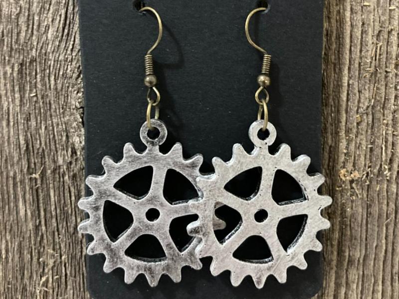 Steampunk Gear Earrings