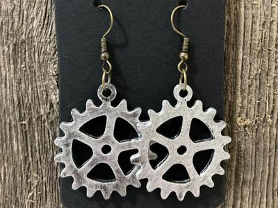 Steampunk Gear Earrings