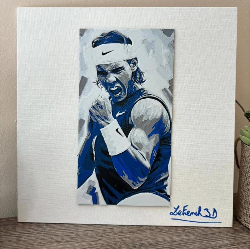 FRAME / DECORATION RAFAEL NADAL #2 | FRAME RAFAEL NADAL TENNIS Type Hueforge