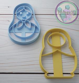 Matrioshka (set) cookie cutter