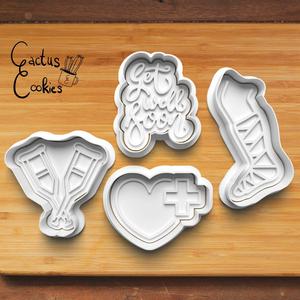 Leg Fracture Cookie Cutter set 0677