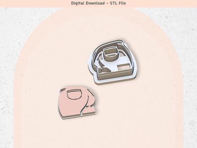 Jeans Clay Cutter for Polymer Clay | Digital STL File | Clay Tools | 5 Sizes Summer Clay Cutters, 2 Cutter Versions