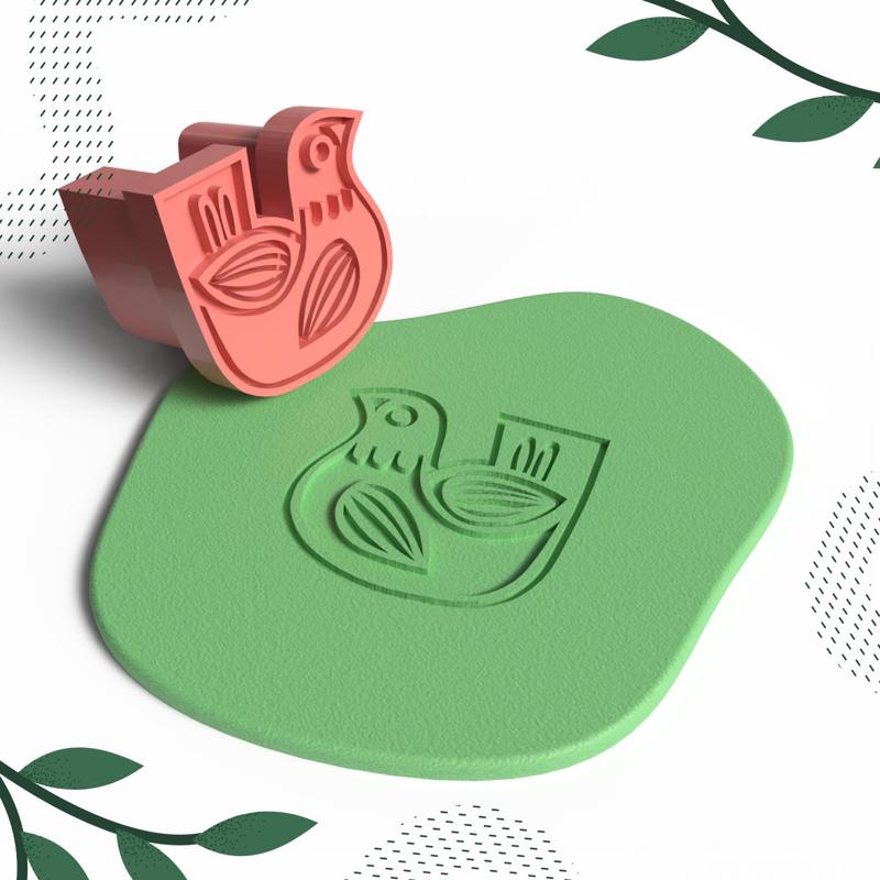 CLAY STAMP NO.13 | DIGITAL STL FILE | 1 SIZE