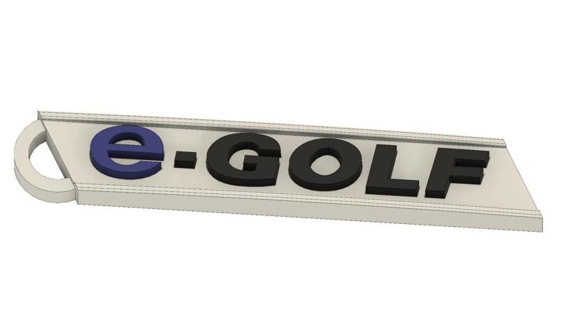 e-Golf keychain