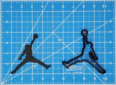 Michael Jordan Jumpman Fondant Cookie Cutter Set Multiple Sizes