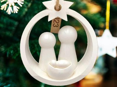 Christmas Holy Family ornament