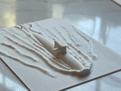 Submarine Desk Art- Partially Submerged