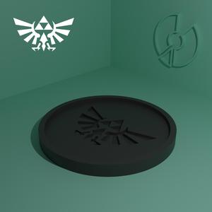Zelda's Royal Hyrule Crest coaster
