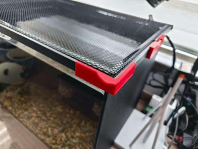 Aquarium Magnetic Anti-Jump Net Opening Handle and Hinge