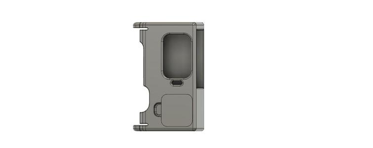 Boro Mechanical Mod single 18650 SLIM PRC connector PROTOCOL 3D print model
