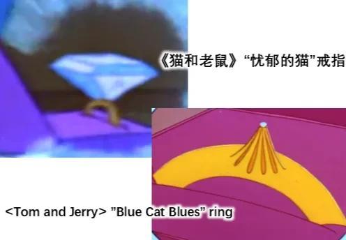 Tom and Jerry Blue Cat Blues ring