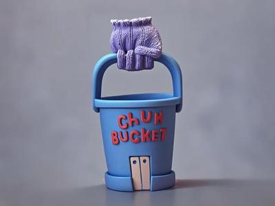 Chum Bucket Restaurant - Plankton's Restaurant - SpongeBob SquarePants animated series peripheral scene building model ornament