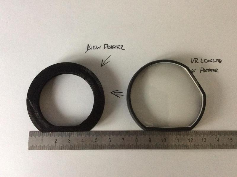 VIVE (PRO) with SAMSUNG LENS and LENS LAB (/ VR Optician) ADAPTER