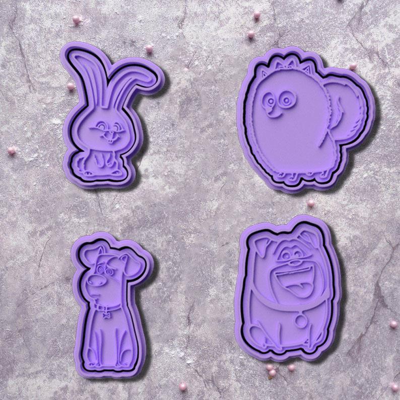 The secret life of pets cookie cutter set of 4