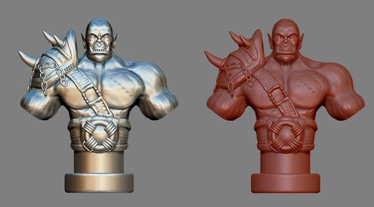 Orc Warrior Bust for 3D Printing