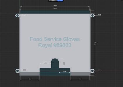 Food Service glove Despenser for Royal #89003 