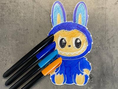 3D Coloring Toy  with Paintable Sections Lab ubu