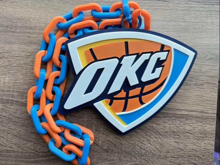Oklahoma City Thunder Oversized Necklace, Pendant