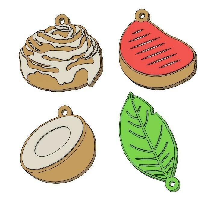 food keychains
