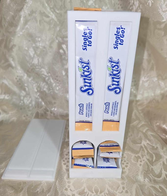 2 section single serve drink packet holder v2