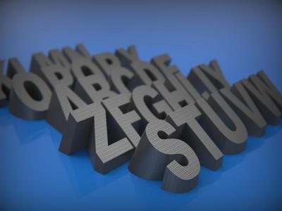 Desktop Plaque Alphabet Letters