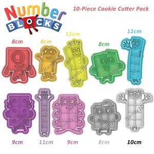 Numberblocks - 10-Piece Cookie Cutter Pack