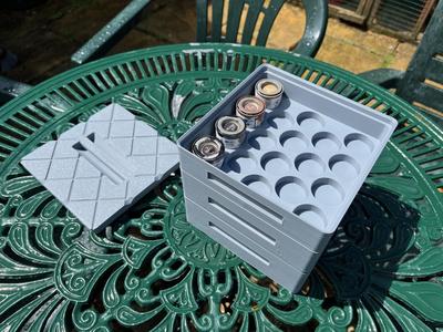 Stackable Humbrol Paint 14ml Tin Storage Boxes