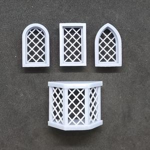 Windows for Foam Board Scale Model Buildings