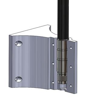 Rak glas fiber antenna wall bracket